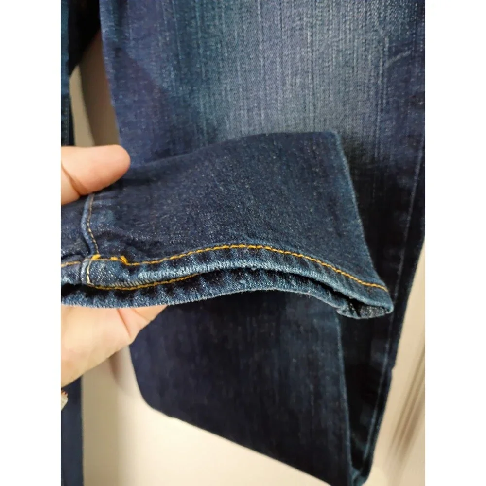 American Eagle Woman 6 Denim Blue Jeans Low Rise Skinny Stretch Norm Core